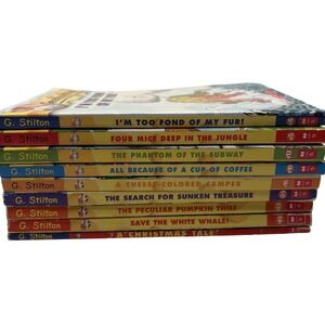 Geronimo Stilton, No. 4, 5, 10, 13, 16, 25, 42, 45 & A Christmas Tell- Pre-owned